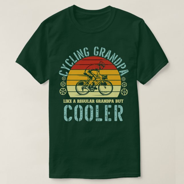 Manar Cykling Grandfather S Day as as Regulular Gr T Shirt (Design framsida)