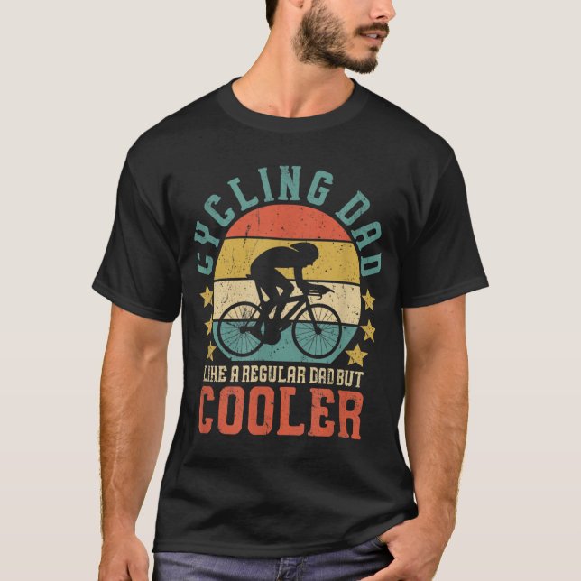 Manar Cykling Pappa Bike Rider & Cyclist Fars dag T Shirt (Framsida)
