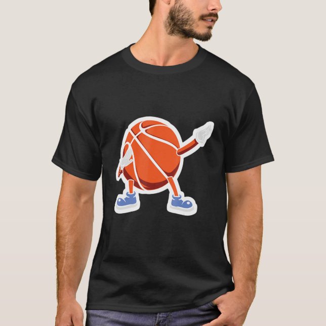 Manar Dabbing Basketball Dancing Boll Game in Shoe T Shirt (Framsida)