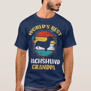 Manar Dachshund Grandpa Funny Weenie Hund älskare T Shirt