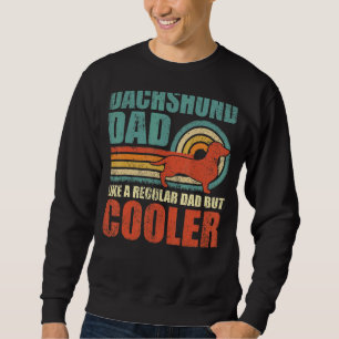 Manar Dachshund Pappa som ett vanligt Pappa men ky Lång Ärmad Tröja