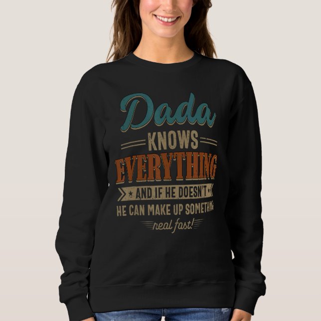 Manar Dada känner allt morfar 60:e för Fathe T Shirt (Framsida)
