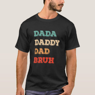 Manar Dada Pappa Bruh Fars dag Pappa Retro T Shirt