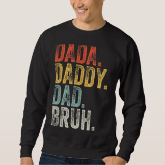 Manar Dada Pappa Bruh Fars dag Retro Vinta Lång Ärmad Tröja