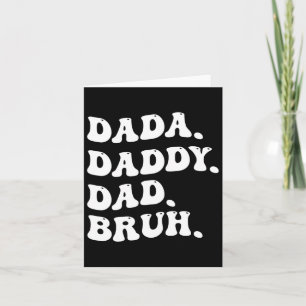 Manar Dada Pappa Bruh Fars dag Vintage Funny Kort
