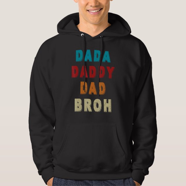 Manar Dada pappa Pappa Bruh Bruh Hoodie (Framsida)