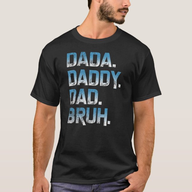 Manar Dada pappa Pappa Bruh Far och Kids Funny T Shirt (Framsida)