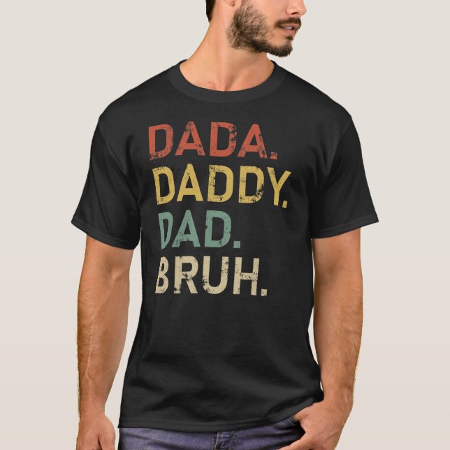 Manar Dada pappa Pappa Bruh Funny Fars dag  T Shirt (Framsida)