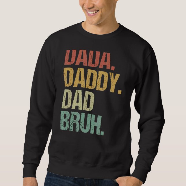 Manar Dada pappa Pappa Bruh som Kärlek från Son Bo Lång Ärmad Tröja (Framsida)
