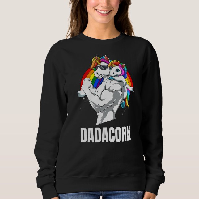 Manar Dadacorn Far Dotter Unicorns 1 T Shirt (Framsida)