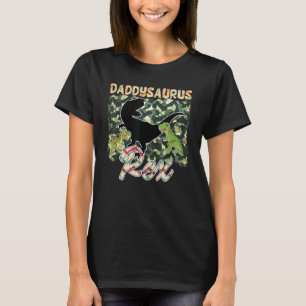 Manar Daddysaurus Rex Roligt Camouflage Design T Shirt