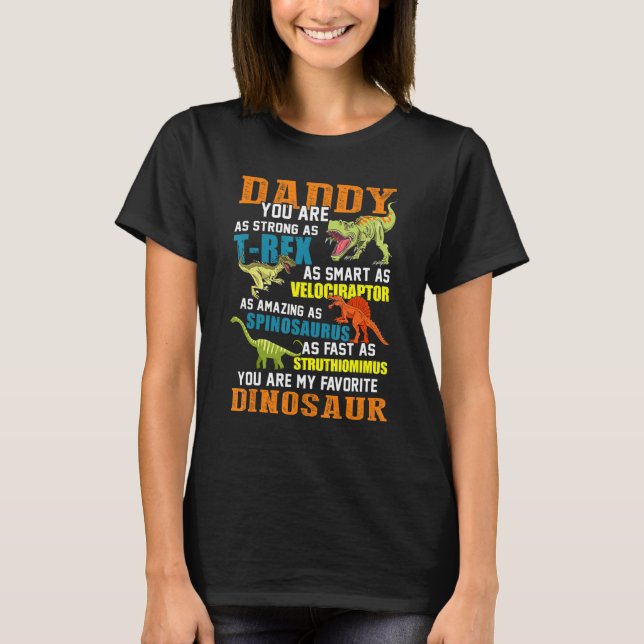 Manar Daddysaurus t Rex Dinosaur pappa Saurus Fami Shirt (Framsida)