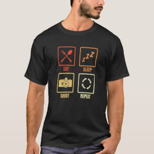 Manar Daily Routine Photographer Camera T Shirt