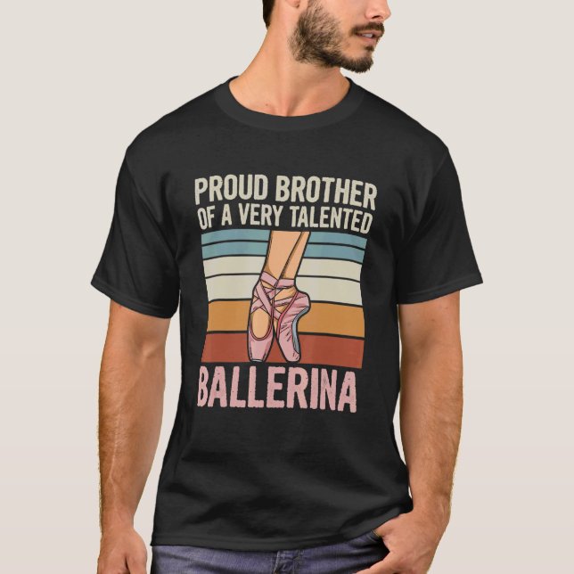 Manar Dancing Ballerina for a brother of a Balleri T Shirt (Framsida)