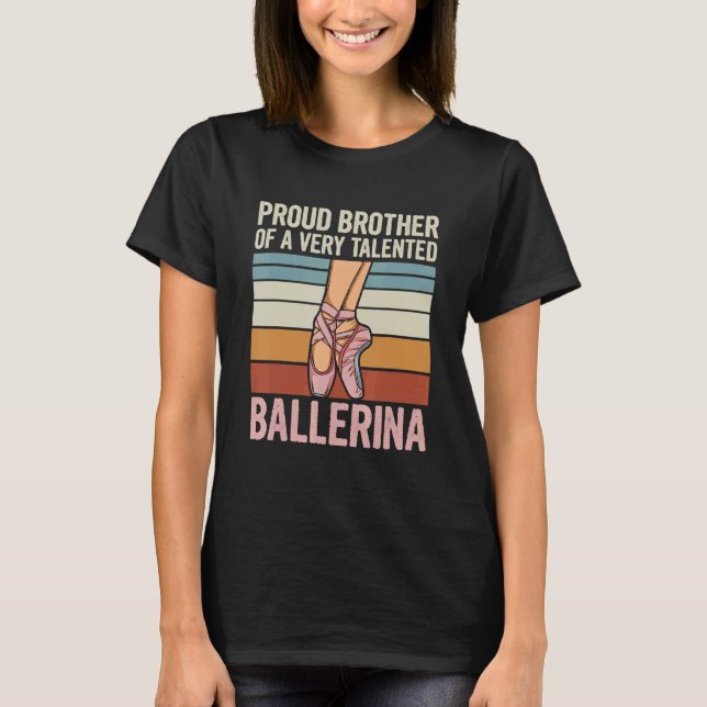 Manar Dancing Ballerina for a brother of a Balleri T Shirt (Framsida)