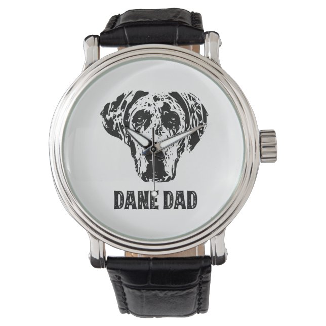 Manar Dane Pappa - Great dane Pappa Armbandsur (Framsida)