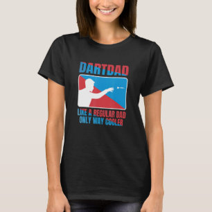 Manar Dart Pappa som en vanlig Pappa Dartboard D T Shirt
