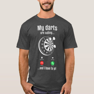 Manar Dart Player-Coola mina mördare ringer och ja T Shirt