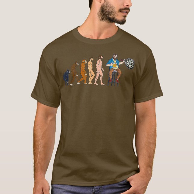 Manar Darts evolutionsny utgåva, ritbord, stor T Shirt (Framsida)
