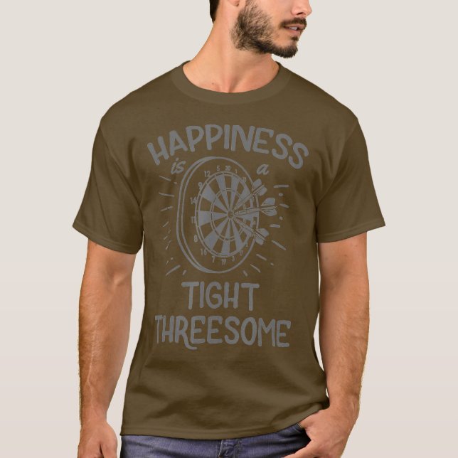 Manar Darts underliga lycka är en hård tröskel T Shirt (Framsida)