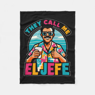 Manar de kallar mig El Jefe Chef på spanska Funn Fleecefilt