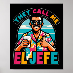 Manar de kallar mig El Jefe Chef på spanska Funn Poster