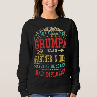 Manar de kallar mig Grumpa-partner i brottligt Far T Shirt