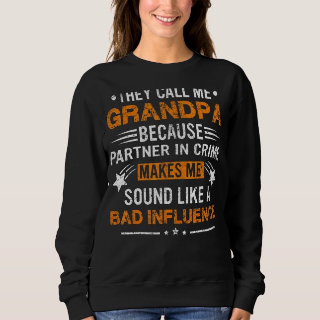 Manar de kallar mig morfar partner i brottstilt F T Shirt (Framsida)