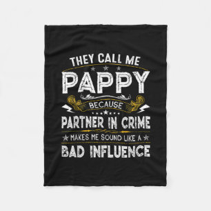 Manar De kallar mig Pappy Pappa Funny Idea Far Fleecefilt