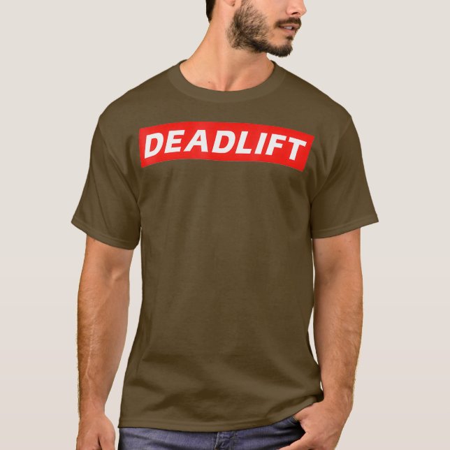 Manar Deadlift Strongman Body Builder Gym Design T Shirt (Framsida)