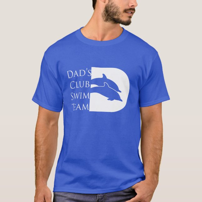 Manar delfinT-tröja, royal Tee Shirt (Framsida)
