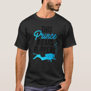 Manar Den här prins Wears Flippers Diver Dyka T Shirt