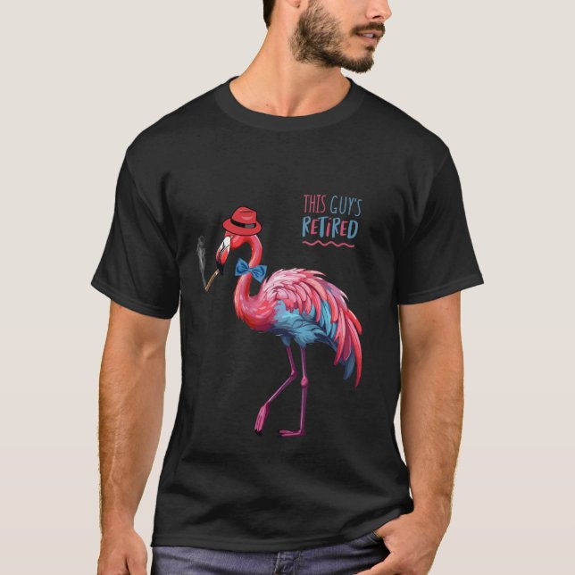 Manar DENGUY'S RETIRED Coola Dapper Flamingo T Shirt (Framsida)