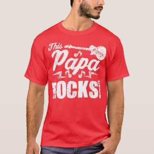 Manar Denna Pappa Sten TGuitar Rock n Roll Funn T Shirt