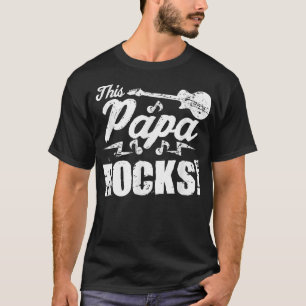 Manar Denna Pappa Sten TGuitar Rock n Roll Funn T Shirt