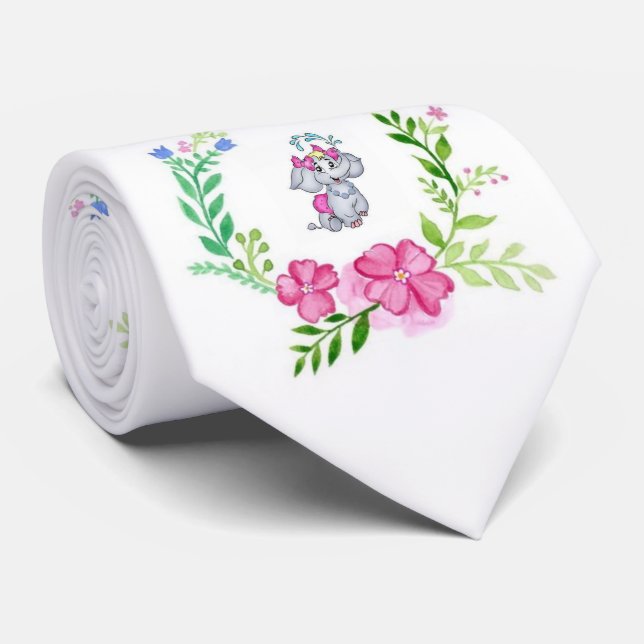 Manar Designer Blommigt Elephant Slips (Rullad)