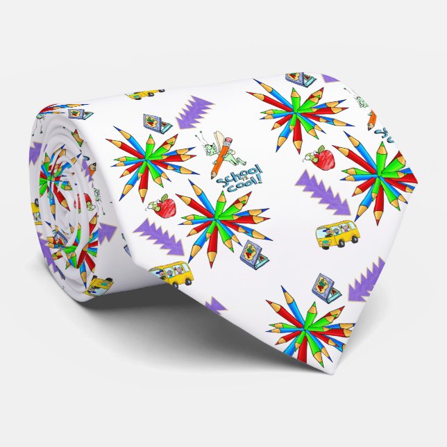 Manar Designer Ties Back to school är Coola Slips (Rullad)