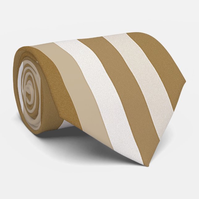Manar Designer Ties Beige Rand Slips (Rullad)