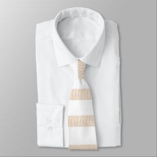 Manar Designer Ties Beige & White Rand Slips