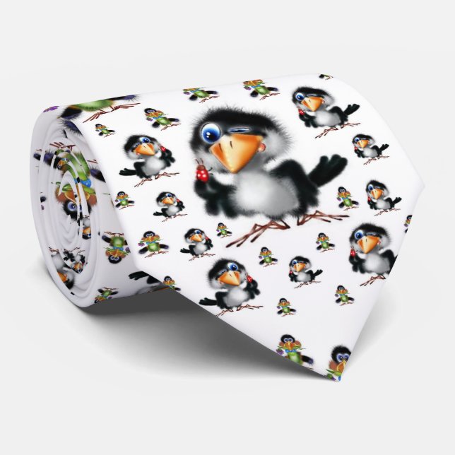 Manar Designer Ties Bird Slips (Rullad)