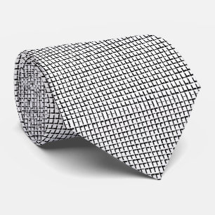 Manar Designer Ties Black and White-kvadrater Slips