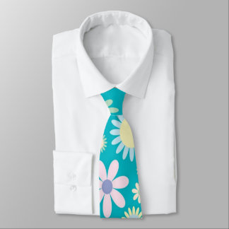 Manar Designer Ties Blommigt Blue Slips