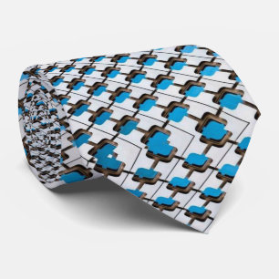 Manar Designer Ties Blue Grått Slips