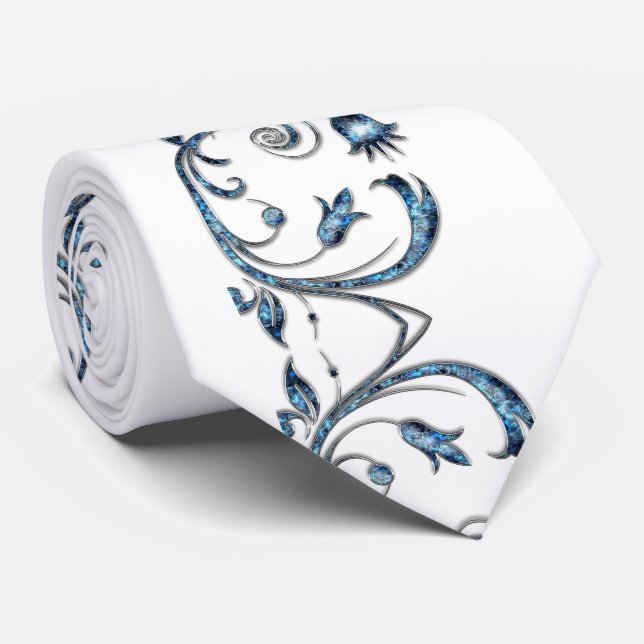 Manar Designer Ties Blue Slips (Rullad)