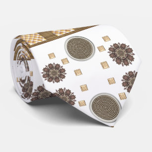 Manar Designer Ties Brown Slips