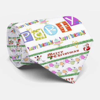 Manar Designer Ties God jul Grattis på födelsedage Slips