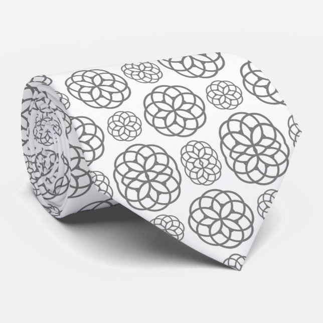 Manar Designer Ties Grått Slips (Rullad)