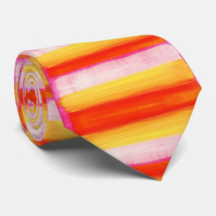 Manar Designer Ties Gult Orange Rosa för Slips
