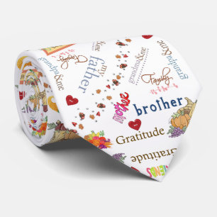 Manar Designer Ties Happy thanksgiving Day Slips