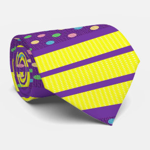 Manar Designer Ties Lila Gult Slips